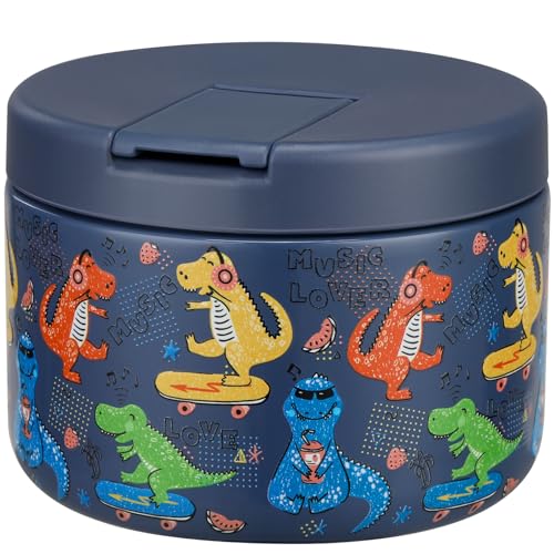 12oz Insulated Vacuum Food Jar with Buckle Lid Wide Mouth Soup Thermo for Hot Food Kids Leakproof Stainless Steel Lunch Container