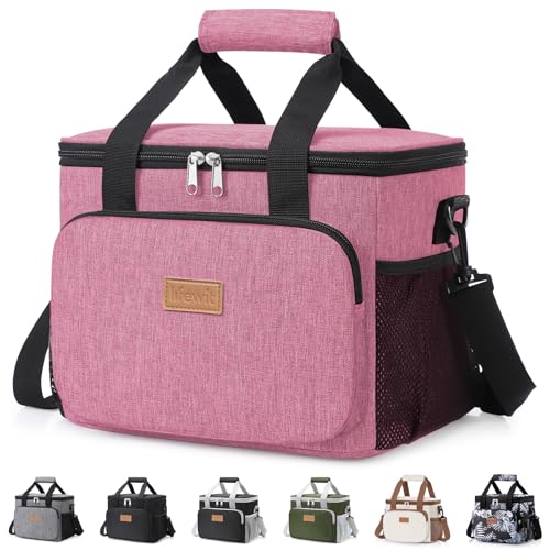 Large Lunch Bag Insulated Lunch Box Soft Cooler Cooling Tote for Adult Men Women