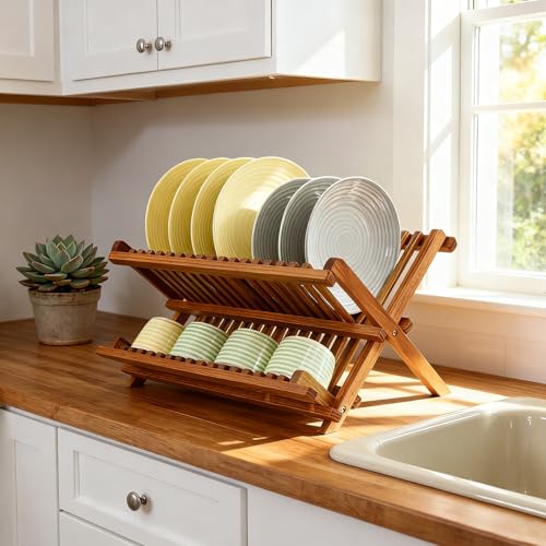 Teak Dish Drying Rack
