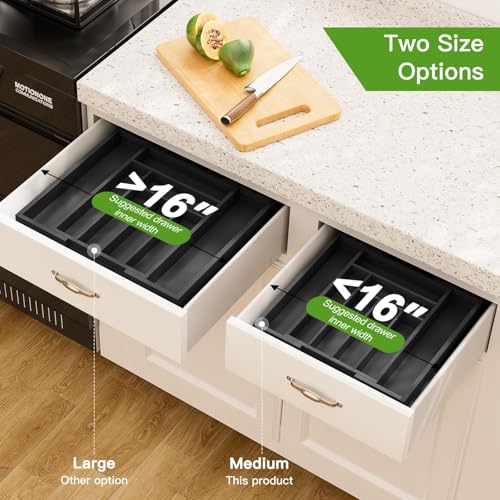 Bamboo Silverware Organizer