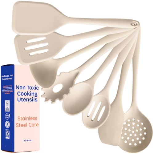 NonToxic Platinum Silicone Utensils (Beige)