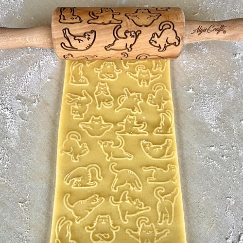 3 Mini Embossed Rolling Pin Set by Algis Crafts