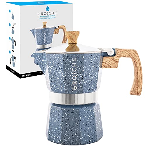 Milano Stovetop Espresso Maker Moka Pot 3 espresso Cup (3 espresso cups / Indigo)