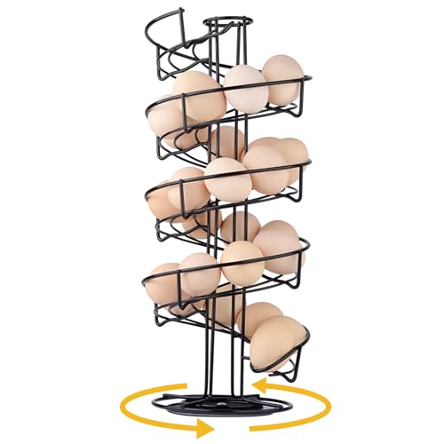 Spiral Design Stainless Steel Egg Skelter Dispenser Rack
