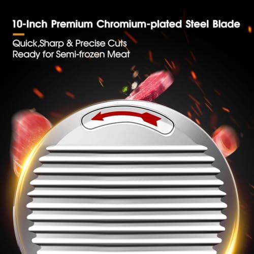 8.5 Inch Meat Slicer Machine 210W 0 (Silver / 8 inch)