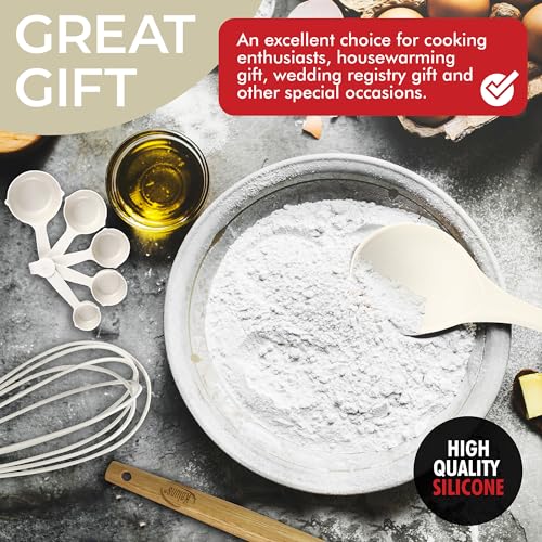 50 PCS Silicone Kitchen Utensils Set Complete Kitchen Set (Khaki)