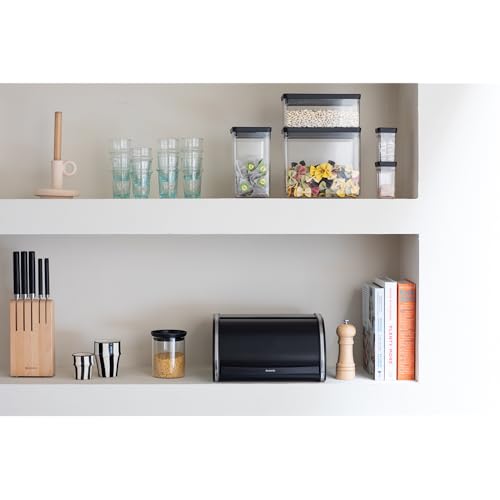Roll Top Bread Box (Medium / Matt Black)
