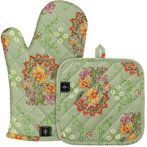 Pot Holders for Kitchen Heat Resistant Hot Pads for Countertops Oven Pot Holders Cotton Potholders for Kitchen Cooking Baking