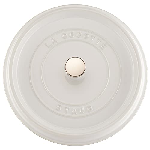 Cast Iron Dutch Oven 5.5 (5.5-qt Round / White)