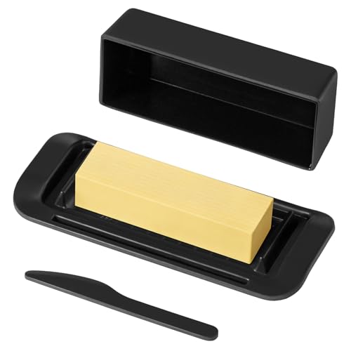 Large Butter Dish with Lid and Knife