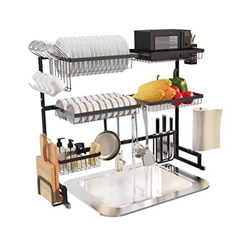 Over The Sink Dish Drying Rack (3-tier)