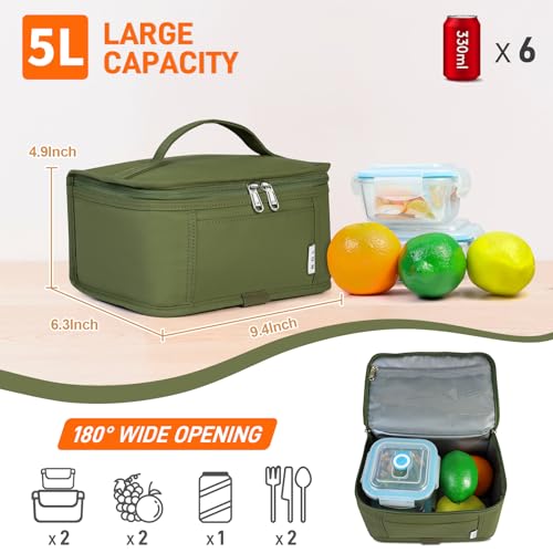 Small Lunch Bag Mini Lunch Box with 3 Liters Capacity
