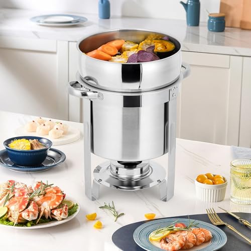 11QT Soup Chafer Set of 4 (11QT-4 Pcs / Silver)