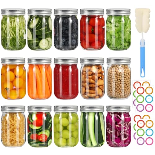 Mason Jars Group with All Size and Lids