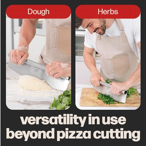 Pizza Cutter Rocker Blade By Hans Grill 14" Large Pizza Slicer Sharp