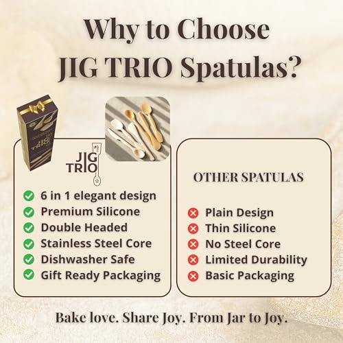 JIG TRIO by JIG JAR Silicone Spatula Set