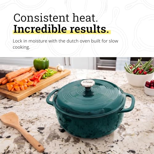 Essential Enamel Cast Iron Dutch Oven (Lagoon)