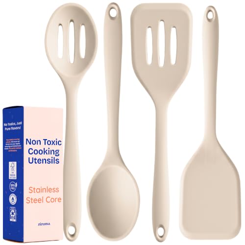 NonToxic Platinum Silicone Utensils (Beige)