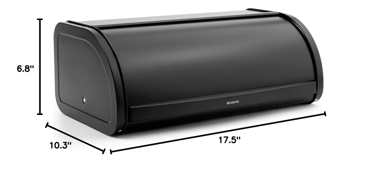 Roll Top Bread Box (Large / Matt Black)