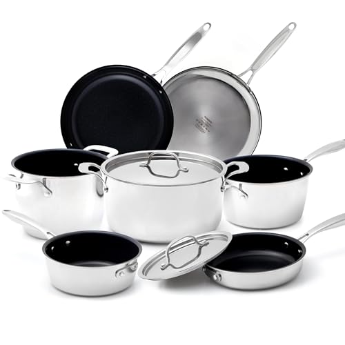 9pc Stainless Steel Pro (Duralon and Stainless Steel)