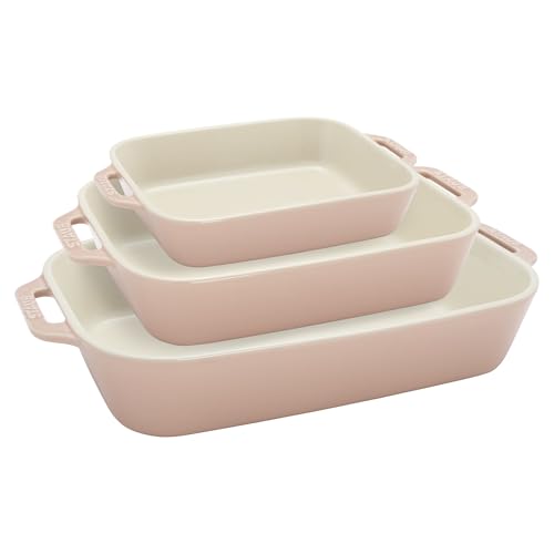 Ceramic 3 pc Rectangular Baking Dish Set