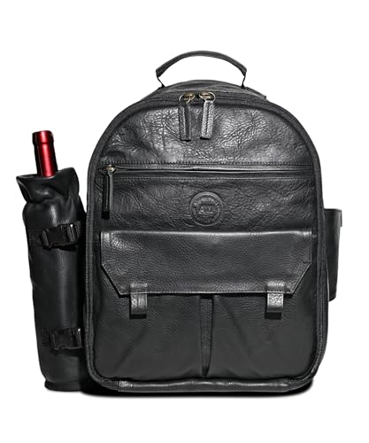 Premium Collection Genuine Leather Picnic Backpack for 4