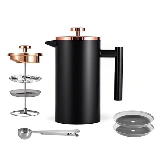 1 Liter 18 8 Double Wall Stainless Steel Coffee French Press