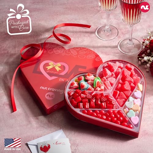 Mixed Nuts Heart Shaped Gift Basket