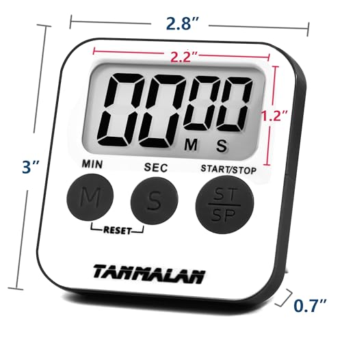 Kitchen Timer for Cooking Loud Alarm (Gray)