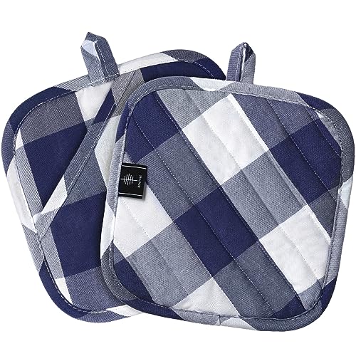 Pot Holders for Kitchen Heat Resistant Hot Pads for Countertops Oven Pot Holders Cotton Potholders for Kitchen Cooking Baking