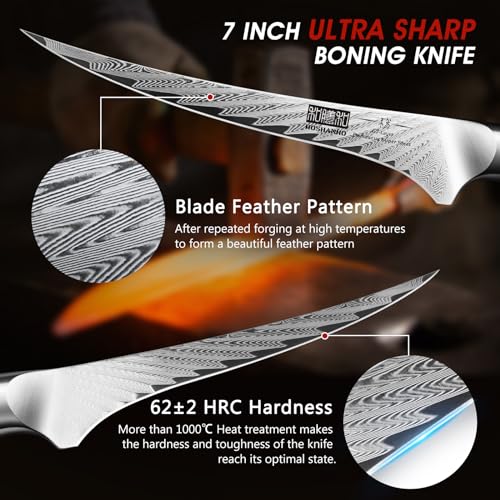 Damascus Kitchen Knife Ultra