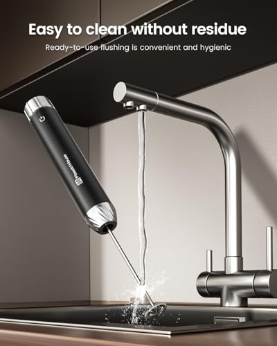 Rechargeable Milk Frother with Stepless Speed Control