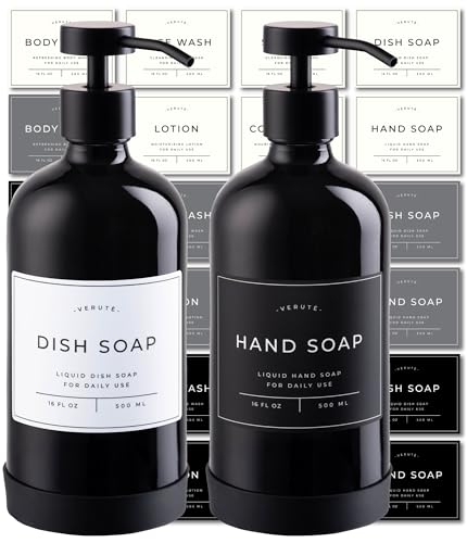 Hand and Dish Soap Dispenser for Kitchen and Bathroom