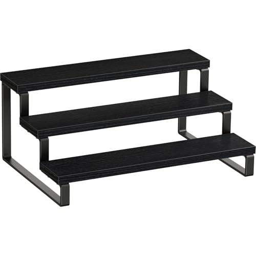 Spice Rack Cabinet Organizer Shelf Wooden Spice Rack for Countertop Kitchen Counter Storage Shelves Cupcake Stand Holder Display Stand