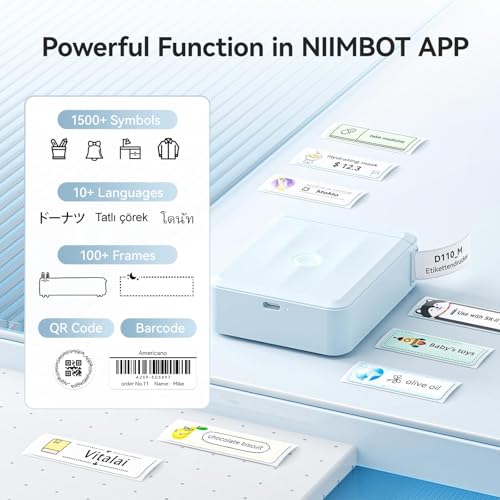 D110 Series New Version Label Maker Machine with Tape