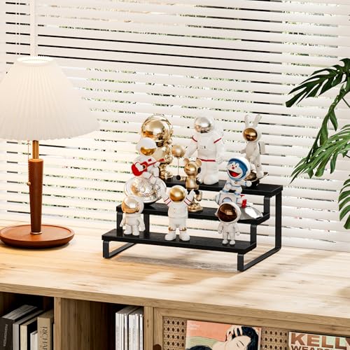 Spice Rack Cabinet Organizer Shelf Wooden Spice Rack for Countertop Kitchen Counter Storage Shelves Cupcake Stand Holder Display Stand