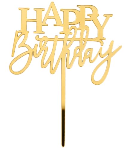 Acrylic Happy Birthday Cake Topper