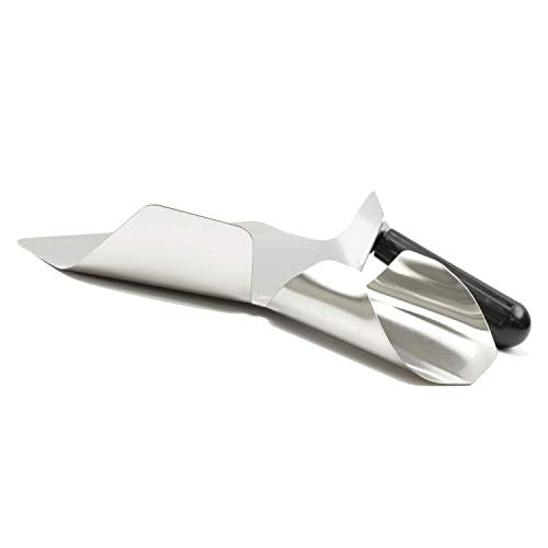 Stainless Steel French Fry Bagger Scoop Chip Popcorn Bagger Ice Candy Snacks Desserts Scooper with Removable Handle