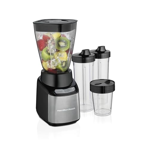 MultiBlend Smoothie Blender with 4 Shatterproof BPA Free Jars and Lids; Large 32oz Jar