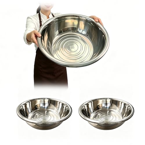 2 Pack 50 Quart Mixing Bowls