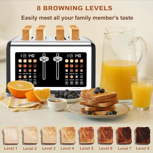 4 Slice Toaster Touch Screen