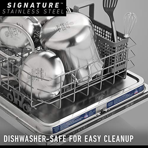 5 Ply Stainless Steel Cookware Set 10 Piece Includes Frying Pans (10-Piece Set)