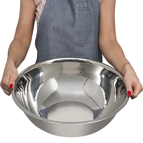12 Quart Large Stainless Steel Mixing Bowls Set