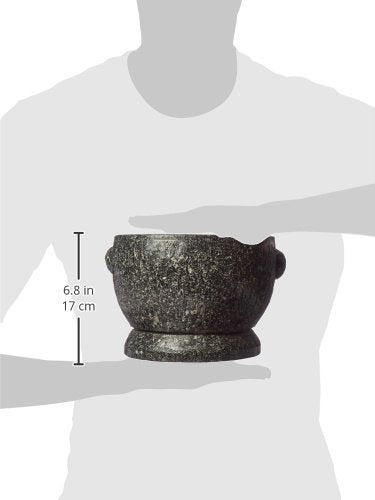 Large 8 Thai Granite Mortar and Pestle and The proper view