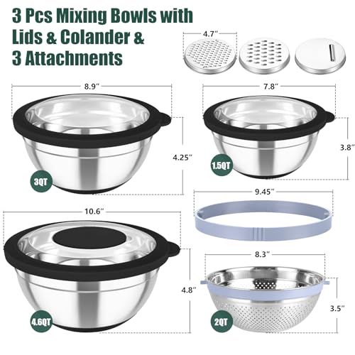 Mixing Bowls with Colander