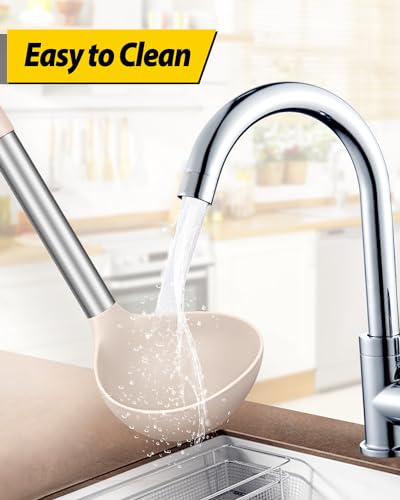 Silicone Soup Ladle Spoon Kitchen Utensils