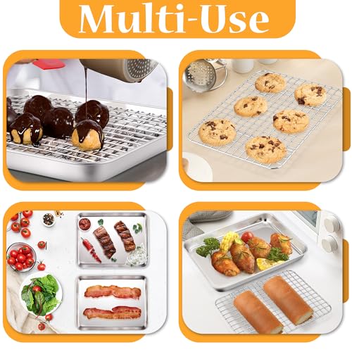 Baking Sheet with Rack Set of 4