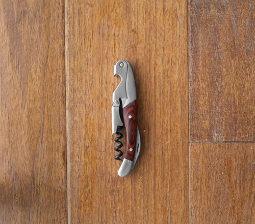 Country Home Double Hinged Wood Corkscrew