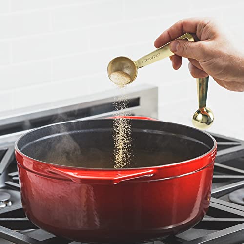 Gold Measuring Spoons (C - Gold / 6pcs)