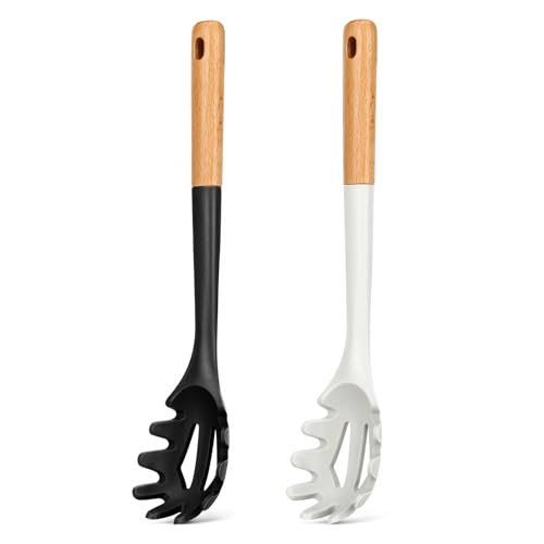 Silicone Pasta Fork&Cooking Spoon Set